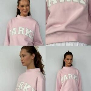 NWT PARKE SPRINKLE Mocckneck Sweatshirt